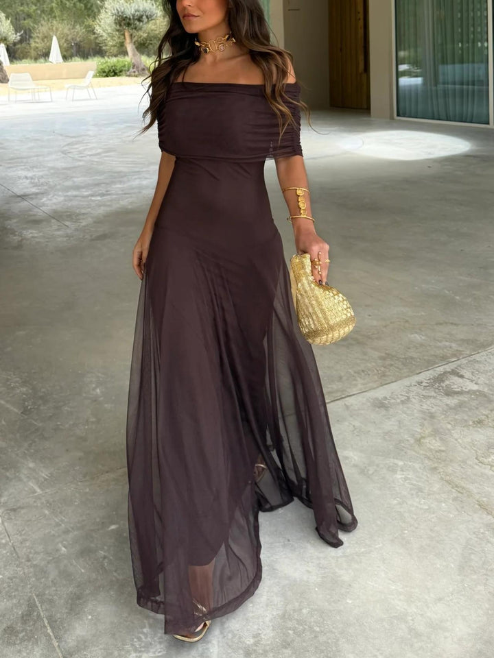 Rosamund | Off-Shoulder Maxi Dress