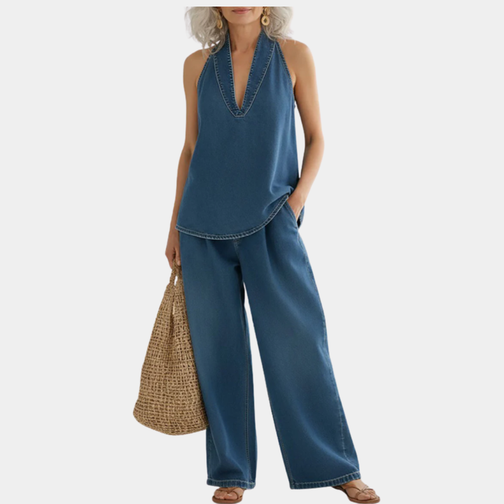 Ivy | Vintage Washed Soft Denim Twin Set