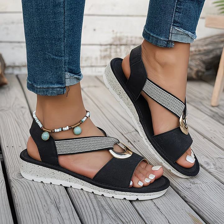Loraine – Ring Detail Slingback Sandals