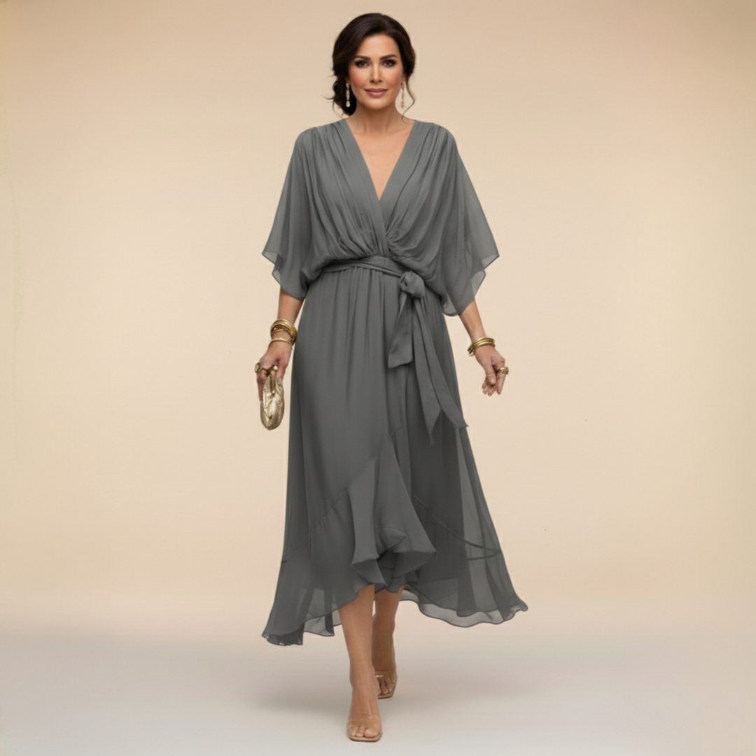 Vivienne | Elegant V-Neck Dress