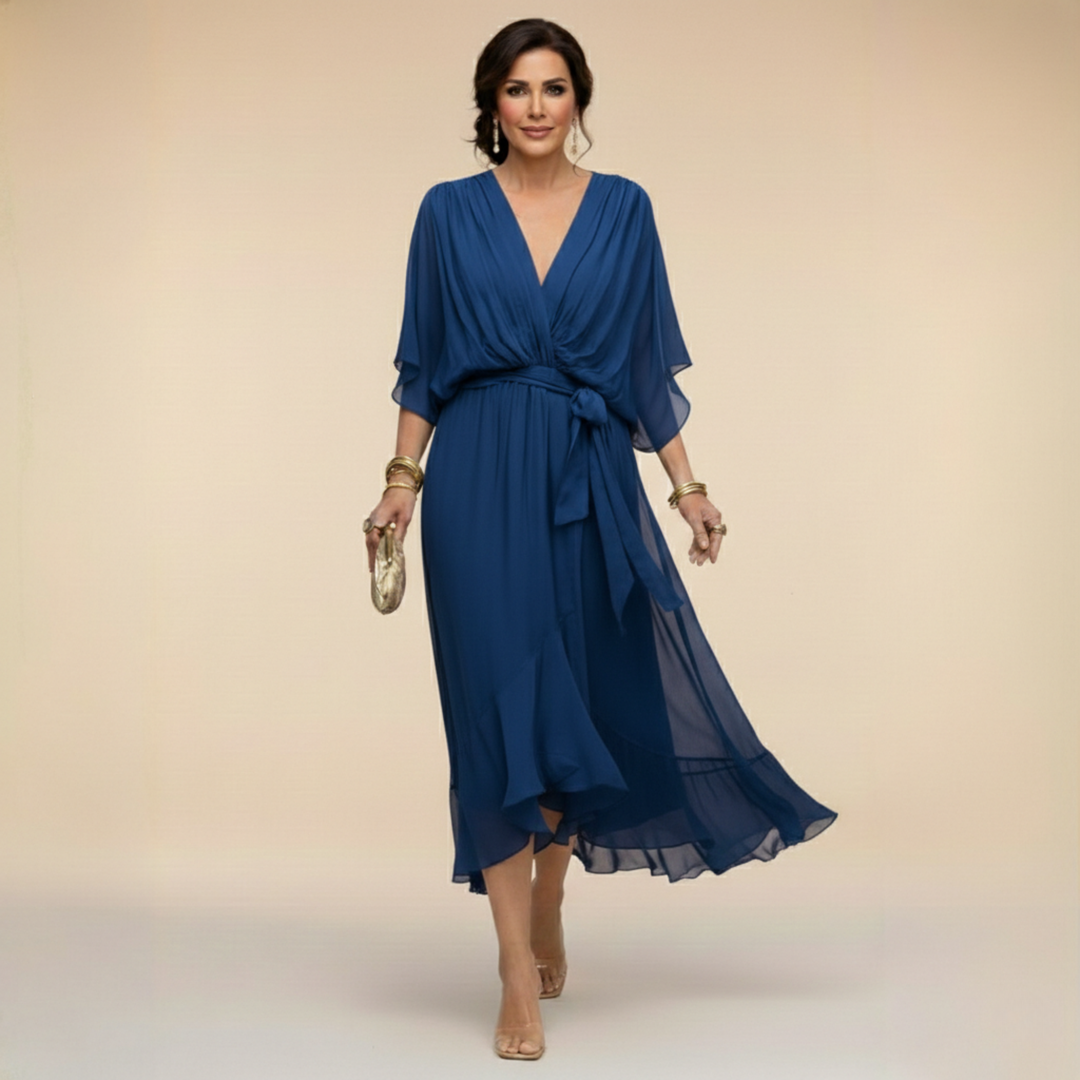 Vivienne | Elegant V-Neck Dress