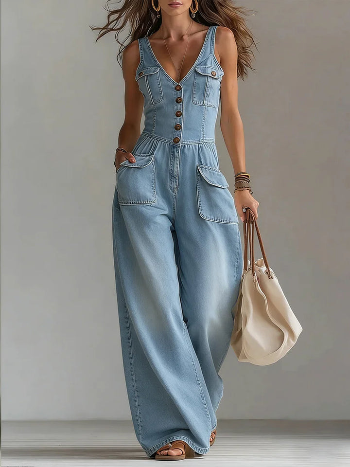 Sofia | Casual Denim Jumpsuit