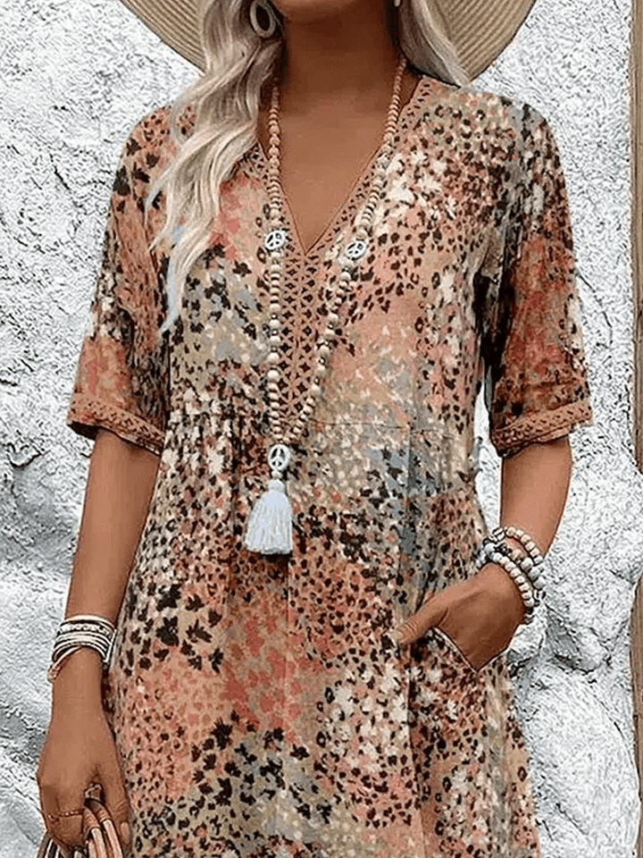 Marilyn™ | Vintage Floral Midi Dress