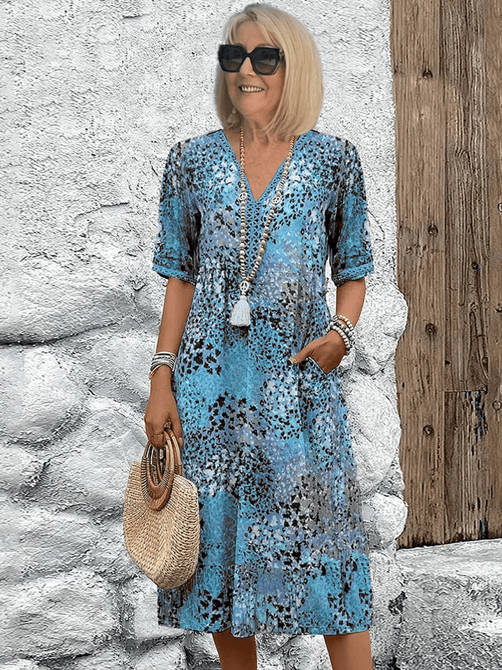 Marilyn™ | Vintage Floral Midi Dress