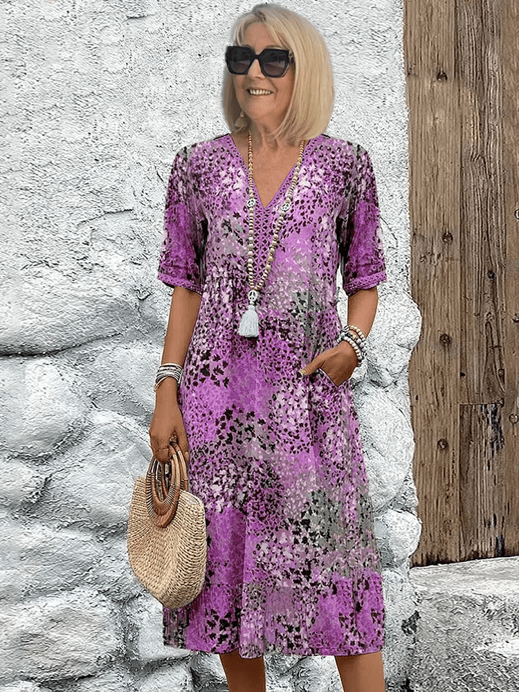 Marilyn™ | Vintage Floral Midi Dress
