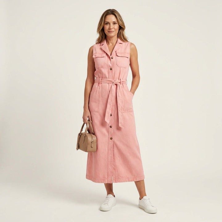 Georgina | Long Denim Maxi Dress