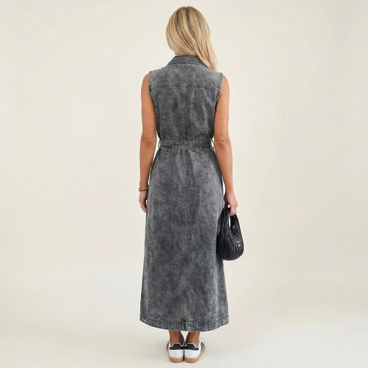 Georgina | Long Denim Maxi Dress