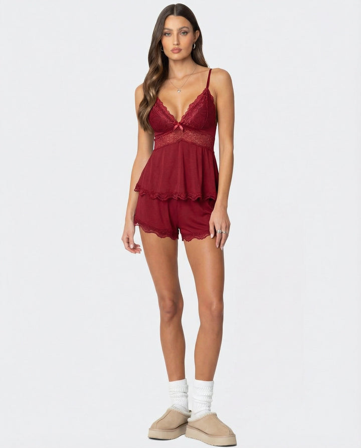 Midnight Kiss Lace Set