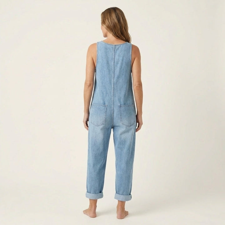 Liva | Jumpsuit with Button Strap Detail