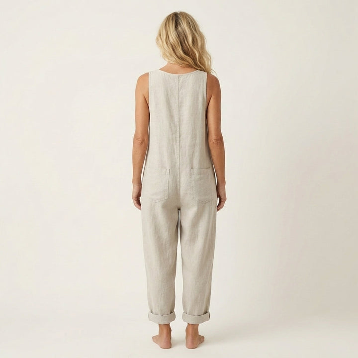 Liva | Jumpsuit with Button Strap Detail
