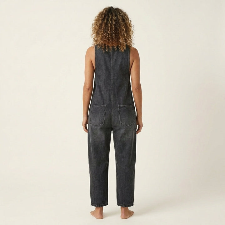 Liva | Jumpsuit with Button Strap Detail