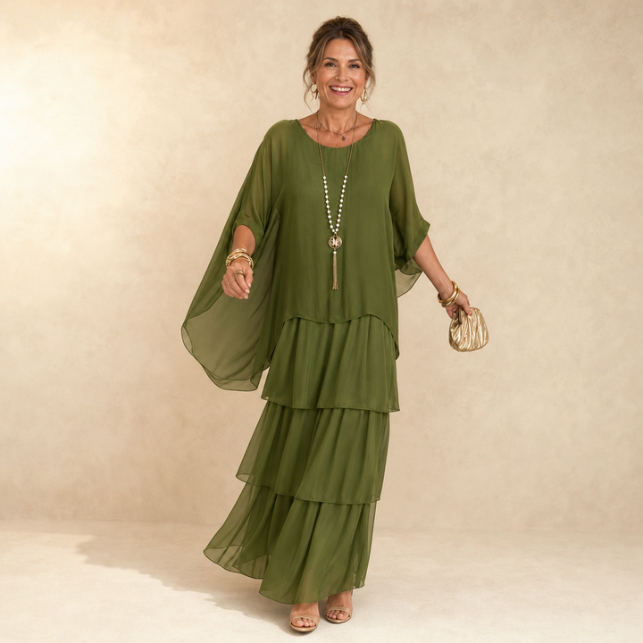 Lara | Elegant Flowing Maxi Dress