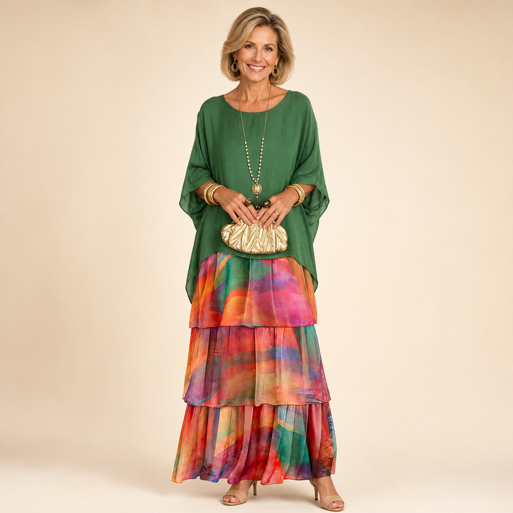 Lara | Elegant Flowing Maxi Dress