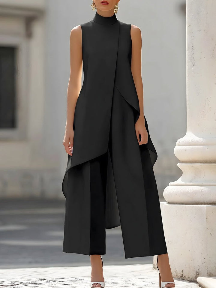 Pilar | Elegant Asymmetrical High Neck Set for Women