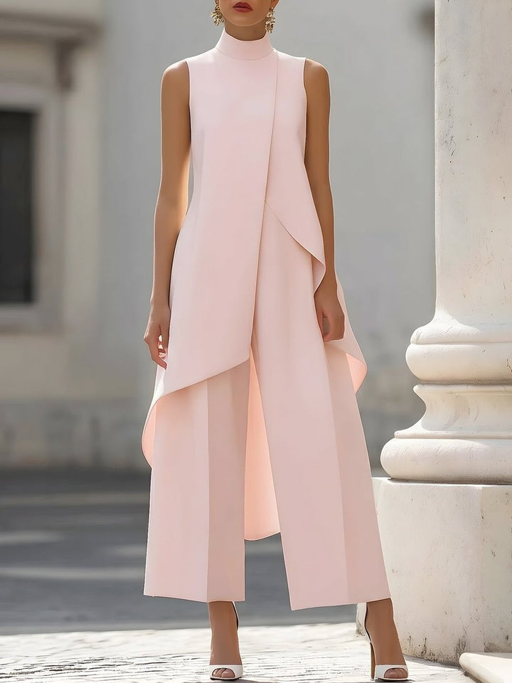 Pilar | Elegant Asymmetrical High Neck Set for Women