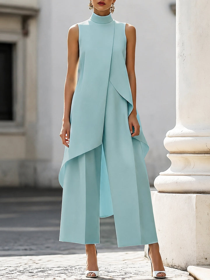 Pilar | Elegant Asymmetrical High Neck Set for Women